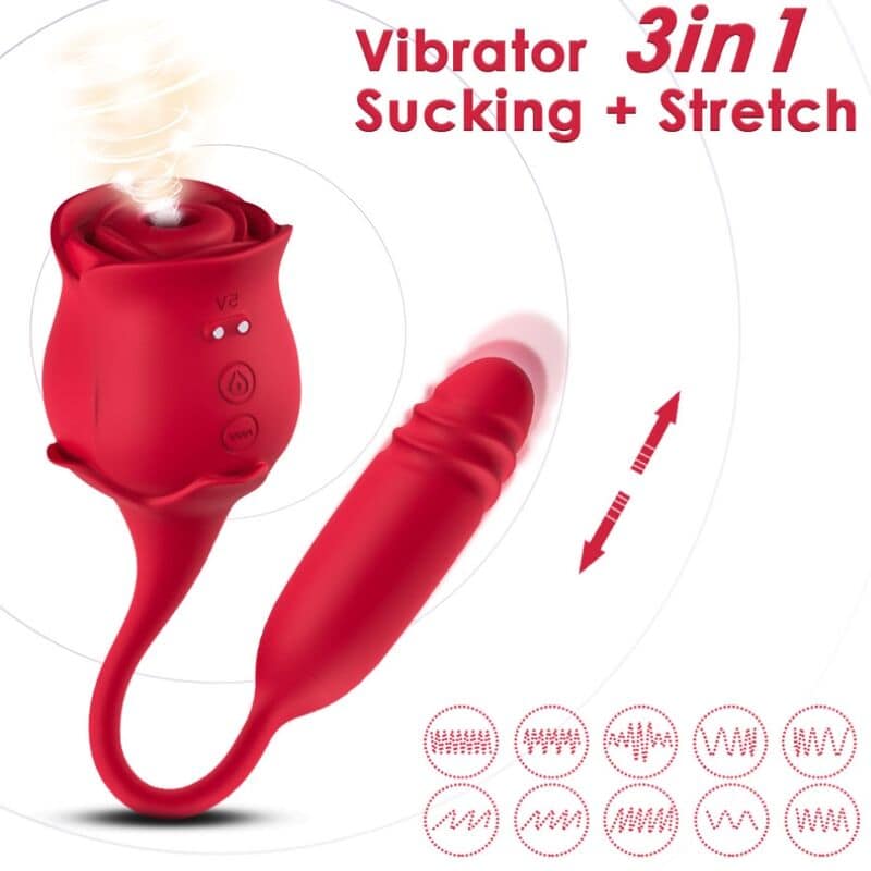 ARMONY - ROSEKNIGTH LICKING VIBRATING CLIT VIBRATOR RED - Bild 2
