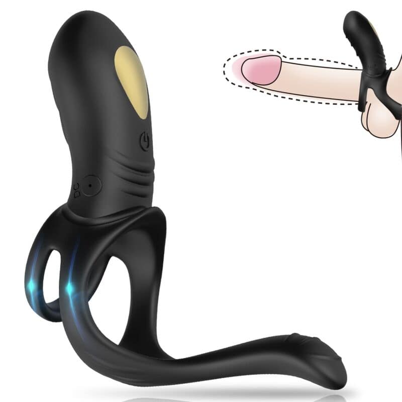 ARMONY - JOY JUMPER RING VIBRATOR FOR COUPLES  ANAL PLUG REMOTE CONTROL BLACK - Bild 2