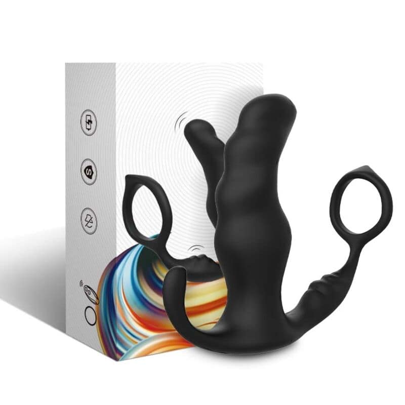ARMONY - KNIGHT VIBRATOR ANAL PROSTATE  RING REMOTE CONTROL BLACK - Image 4