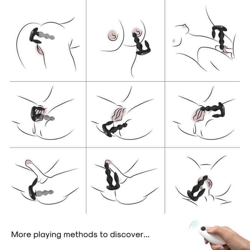 ARMONY - MANFUN VIBRATOR STIMULATOR ANAL PLUG REMOTE CONTROL BLACK - Image 2