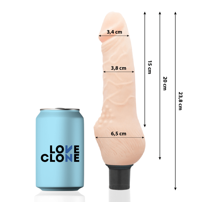 LOVECLONE - DAVEN SJÄLVSMÖRJANDE REALISTISK 23,8 CM -O- 3,8 CM