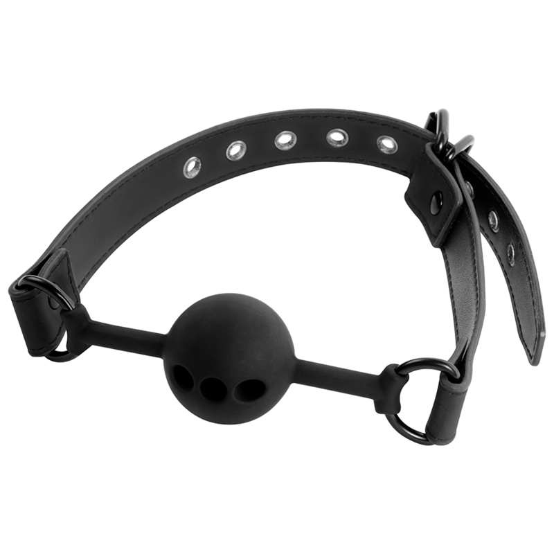 FETISH SUBMISSIVE BONDAGE - BREATHABLE SILICONE BALL GAG - Image 3