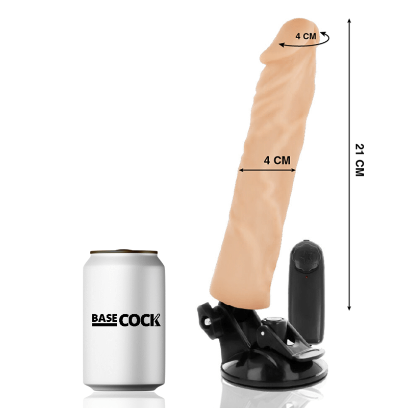 BASECOCK - VIBRADOR REALÍSTICO CONTROL REMOTO NATURAL 21 CM -O- 4 CM - Image 2