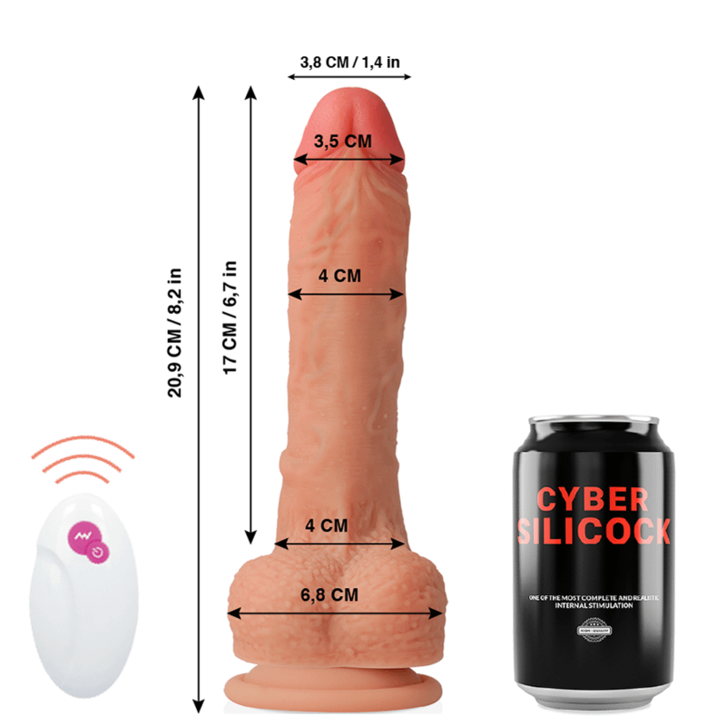 CYBER SILICOCK - REMOTE CONTROL REALISTIC MASTER HUCK 20.9 CM -O- 4 CM - Image 2