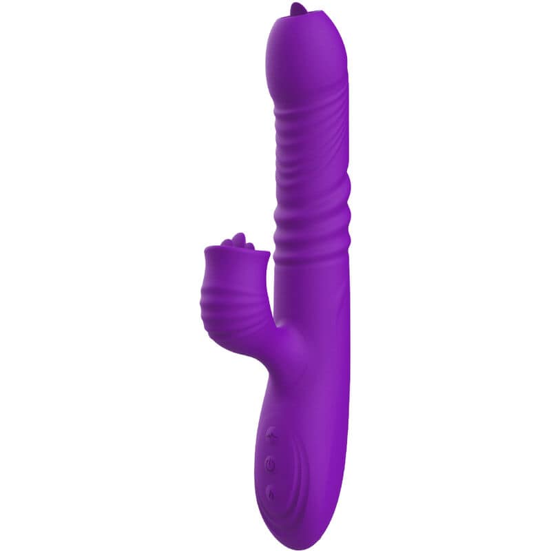 ARMONY - FULLY G SPOT RABBIT VIBRATOR WITH STIMULATING TONGUE VIOLET HEAT EFFECT - Bild 3