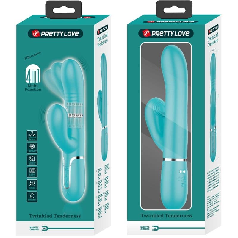 PRETTY LOVE - MULTIFUNCTION G-SPOT VIBRATOR AQUA GREEN - Image 4