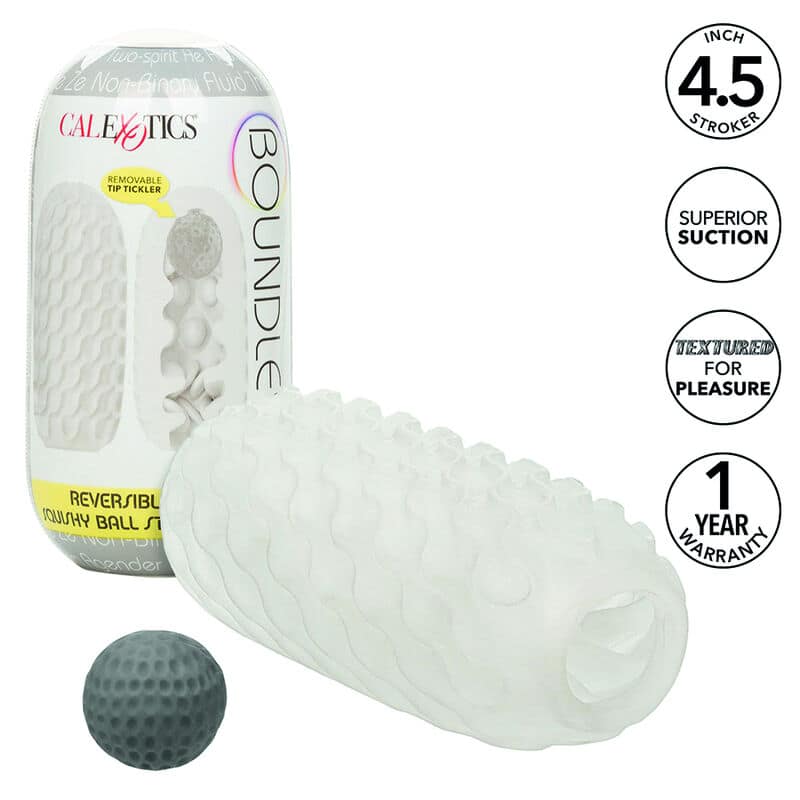 CALEXOTICS - BOUNDLESS VÄNDBAR SQUISHY BOLL STROKE GUL