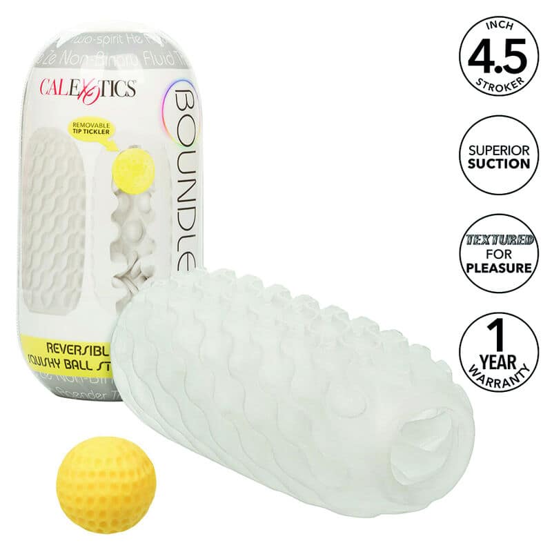 CALEXOTICS - BOUNDLESS VÄNDBAR SQUISHY BOLL STROKE GRÅ