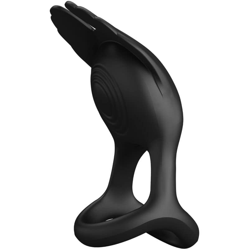 PRETTY LOVE - SILAS VIBRANT PENIS RING 7 VIBRATIONS BLACK SILICONE - Bild 2