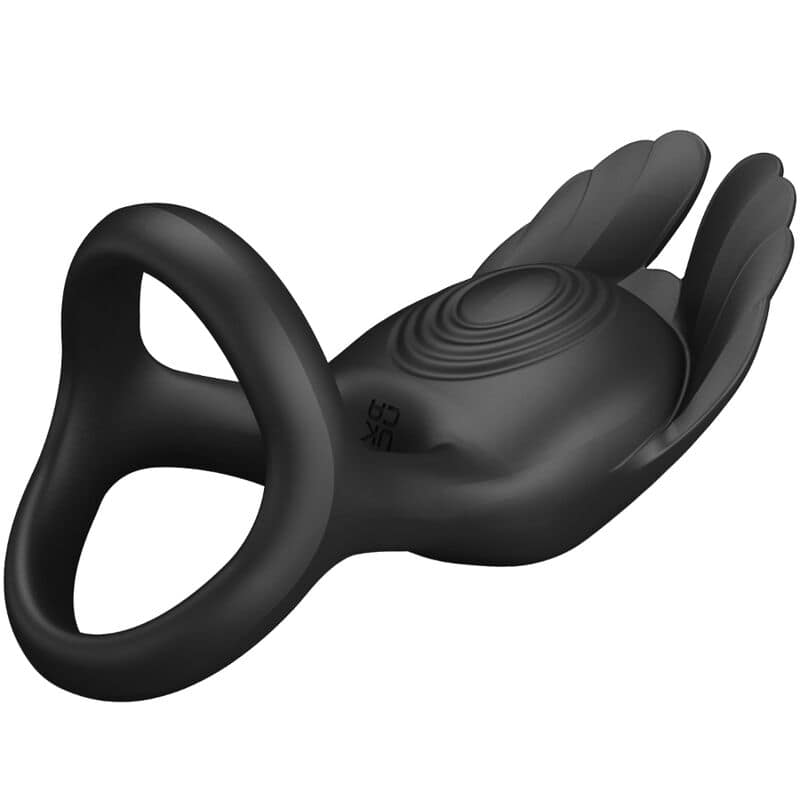 PRETTY LOVE - SILAS VIBRANT PENIS RING 7 VIBRATIONS BLACK SILICONE - Bild 5