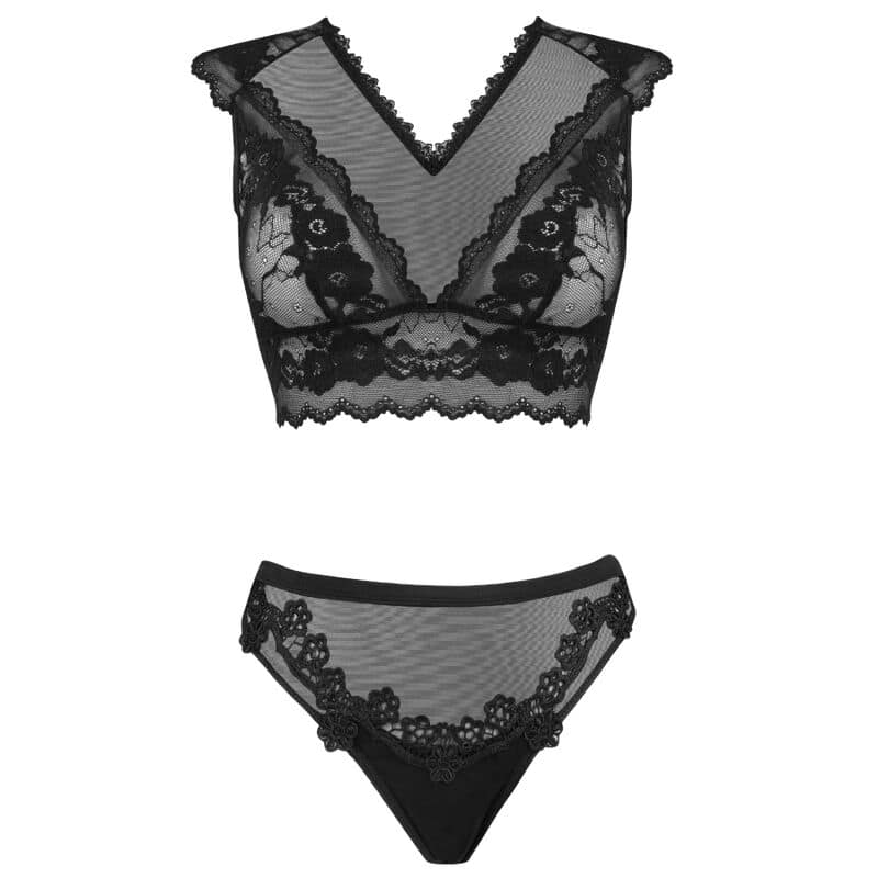 LIVCO CORSETTI FASHION - TIMOSAN LC 90631 SUJETADOR + PANTY NEGRO - Image 3