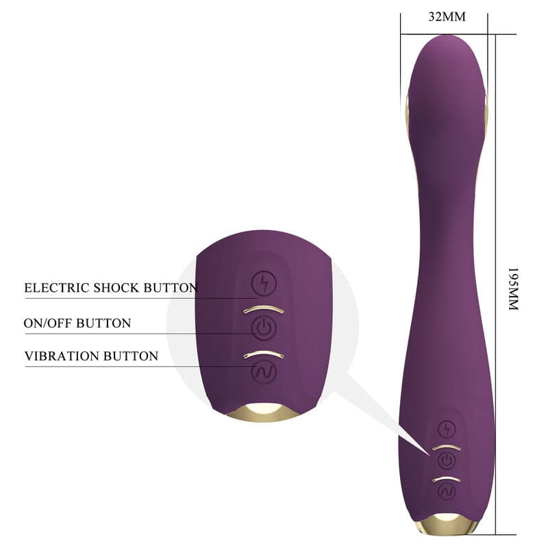PRETTY LOVE - HECTOR ELECTROSHOCK VIBRATOR BY APP CONTROL PURPLE - Image 4