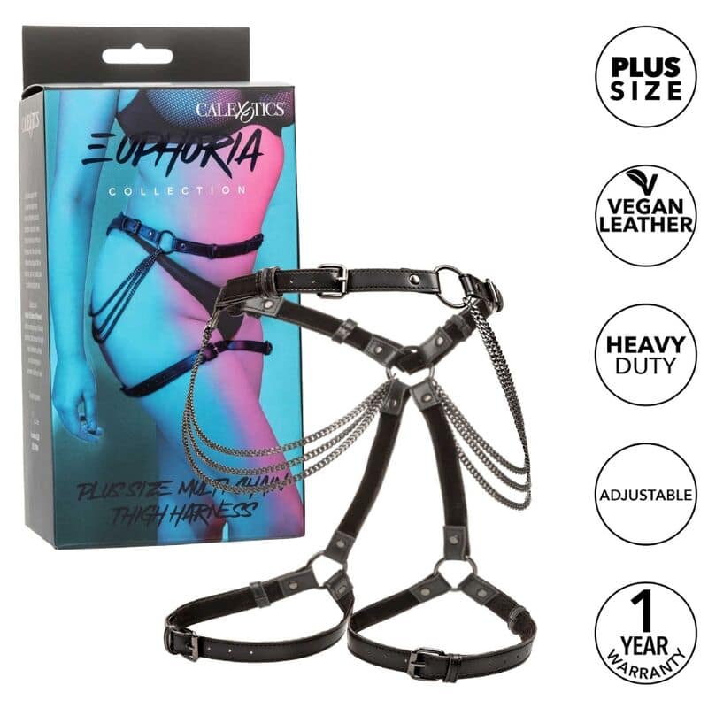 CALEXOTICS - EUPHORIA PLUS SIZE MULTI CHAIN THIGH HARNESS - Bild 3