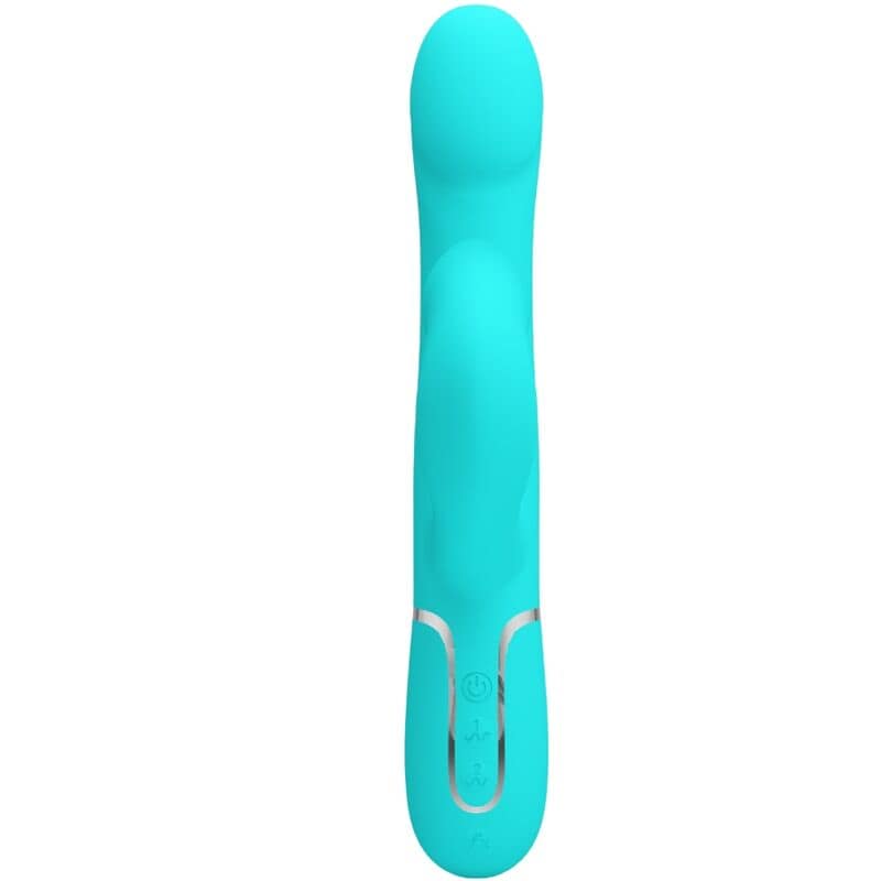 PRETTY LOVE - RABBIT VIBRATOR PEARLS AQUA GREEN - Image 2
