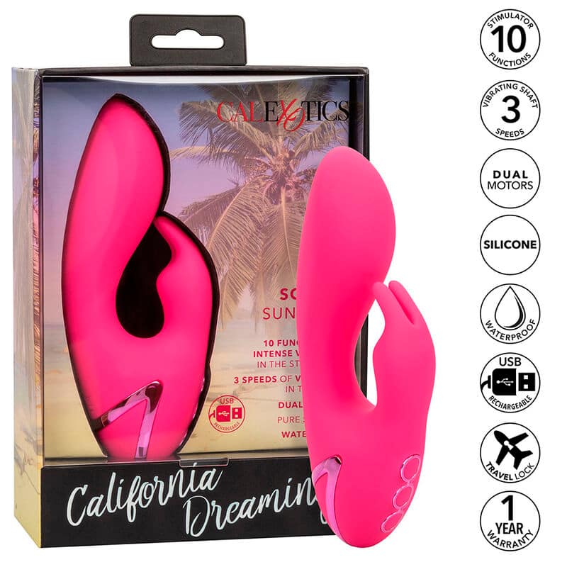 CALEXOTICS - SO. CAL SUNSHINE VIBRATOR RABBIT FUCHSIA BY CALIFORNIA DREAMING - Image 2
