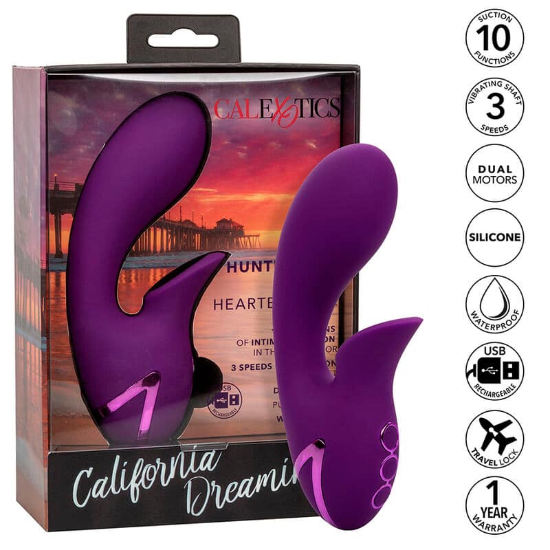 CALEXOTICS - HUNTINGTON BEACH HEARTBREAKER STIMULATOR SUCKER PURPLE BY CALIFORNIA DREAMING - Bild 2