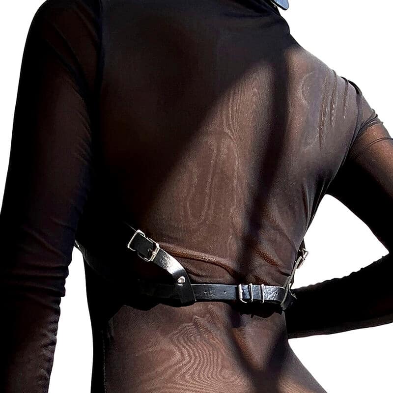 SUBBLIME - LEATHER CHEST HARNESS BLACK ONE SIZE - Image 3