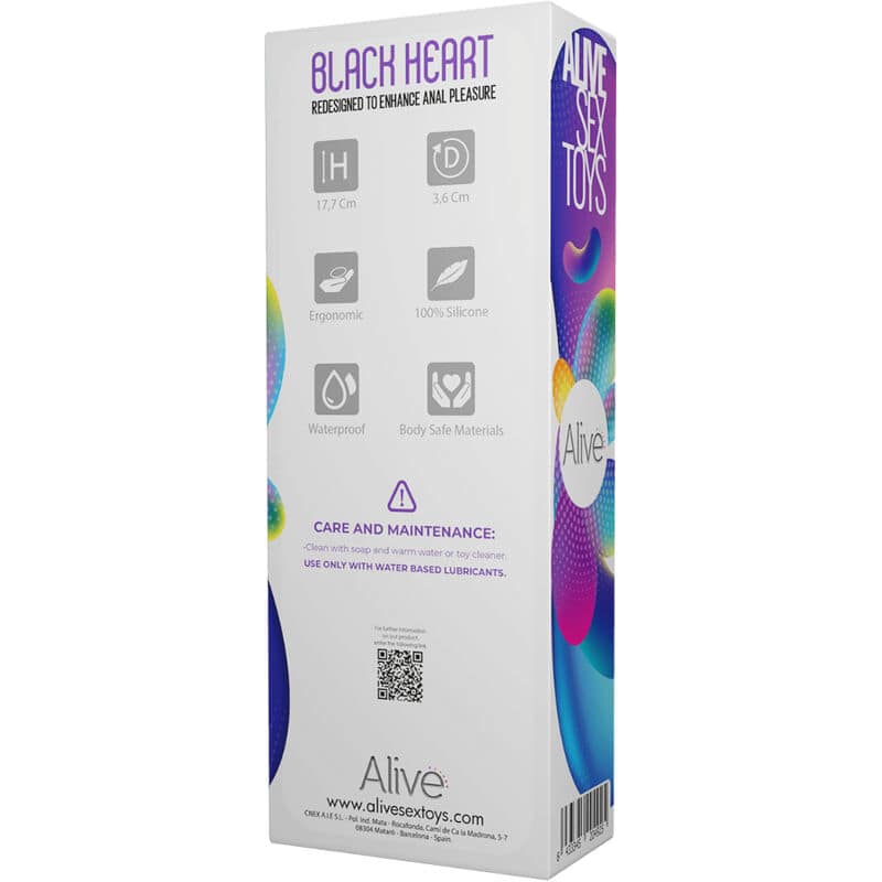 ALIVE - BLACK HEART TEAL ANAL STIMULATOR - Image 4