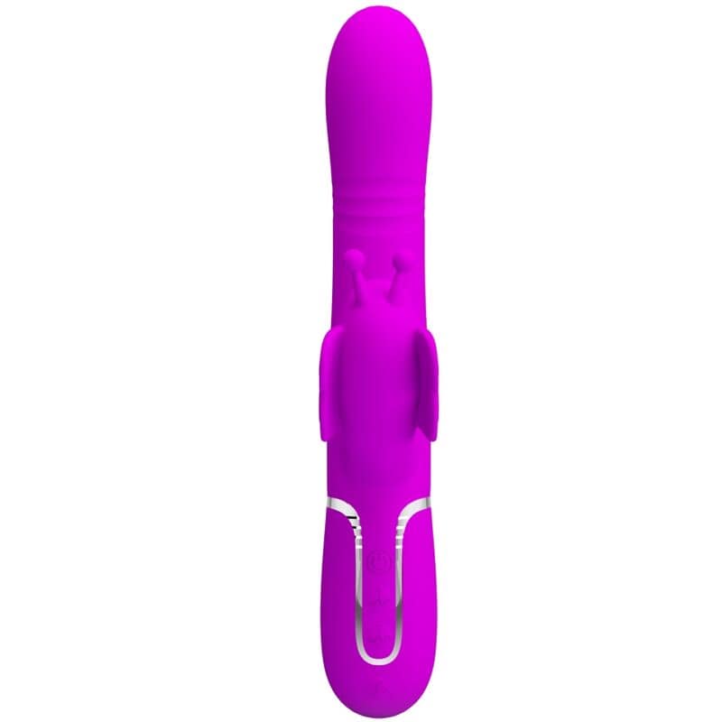 PRETTY LOVE - MULTIFUNCTION RABBIT VIBRATOR 4 IN 1 BUTTERFLY FUCHSIA - Bild 2