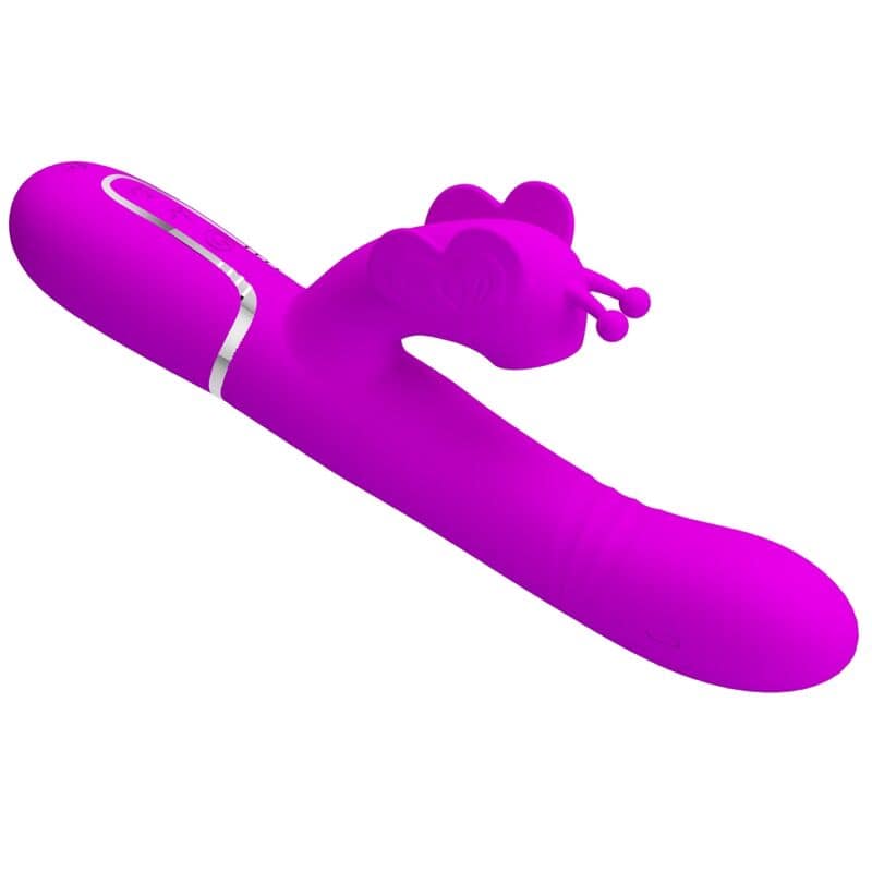 PRETTY LOVE - MULTIFUNCTION RABBIT VIBRATOR 4 IN 1 BUTTERFLY FUCHSIA - Bild 5