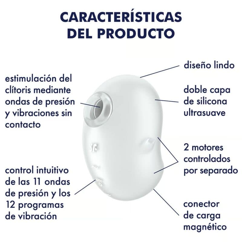 SATISFYER - CUTIE GHOST LAY-ON VIBRATOR WHITE - Bild 4