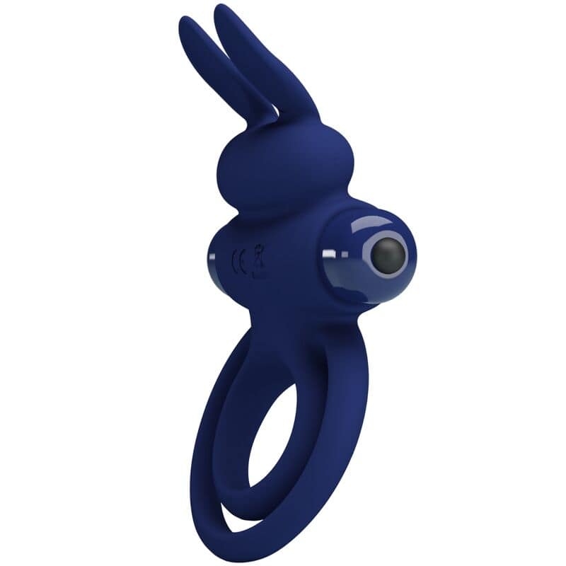 PRETTY LOVE - DAREY DOUBLE VIBRATING RING RABBIT BLUE - Image 2