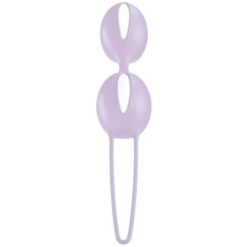 FUN FACTORY - SMARTBALLS DUO PELVIC BALLS WHITE / PASTEL LILAC - Image 2
