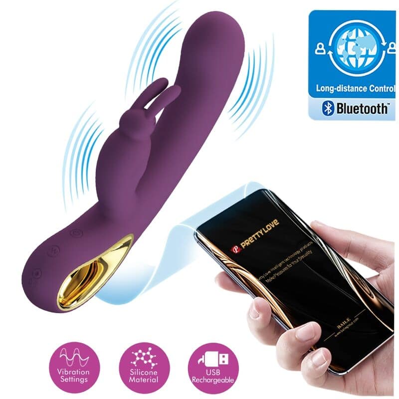 PRETTY LOVE - LIAM RABBIT VIBRATOR G-PUNKT STIMULATOR LILA
