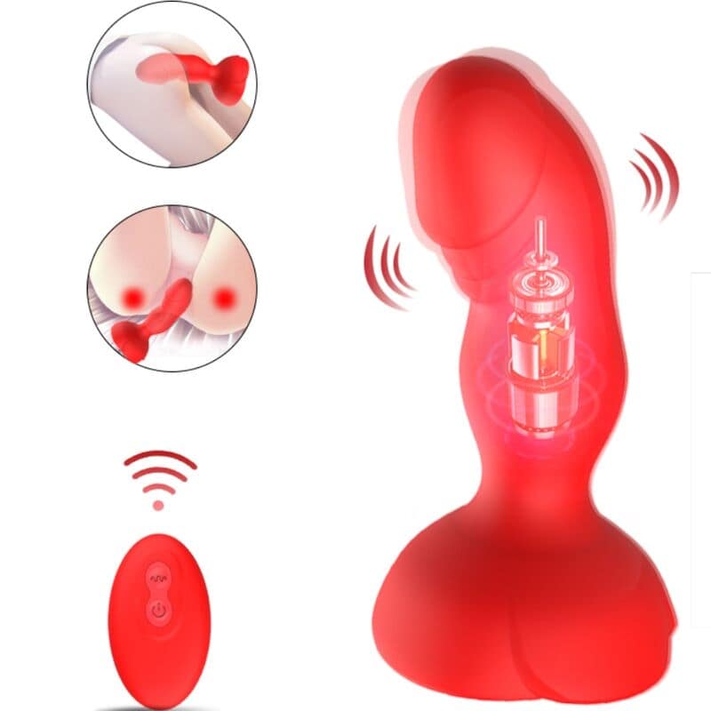 ARMONY - EXTREME A BLOOM ROSE VIBRATOR  ANAL PLUG REMOTE CONTROL RED - Bild 3