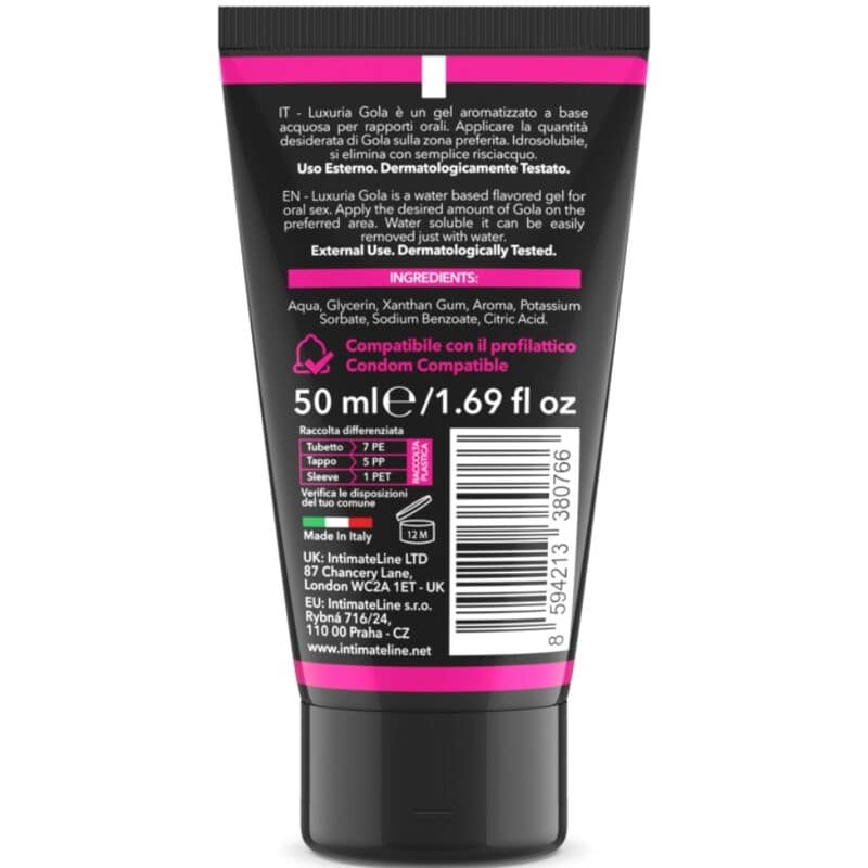 INTIMATELINE LUXURIA - ORAL SEX GEL CHERRY FLAVOR 50 ML - Bild 2
