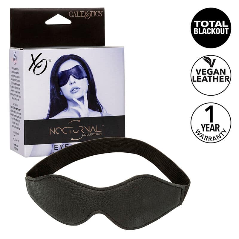 CALEXOTICS - NOCTURNAL ÖGONMASK PVC LÄDER SVART