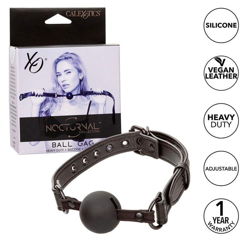 CALEXOTICS - NOCTURNAL BALL GAG SILIKON SVART