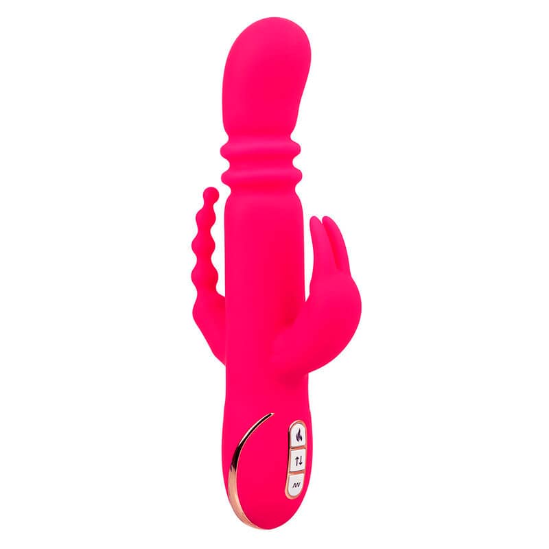 CALEXOTICS - JACK FANTASY TRIPLE HEATED VIBRATOR RABBIT PINK - Image 2