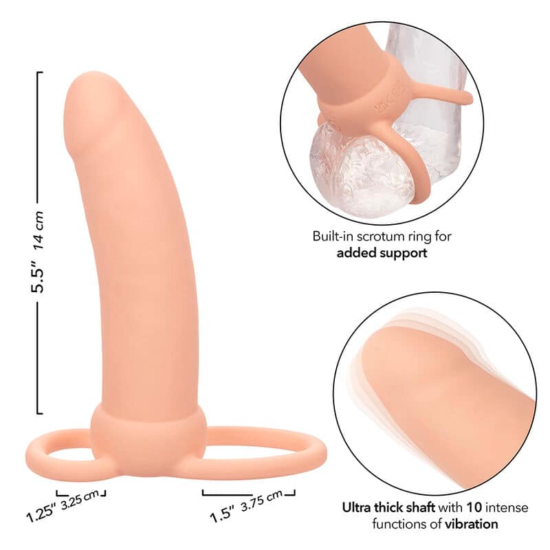 CALEXOTICS - MAXX THICK DUAL PENETRATOR 10 VIBRATIONS FLESH - Bild 4