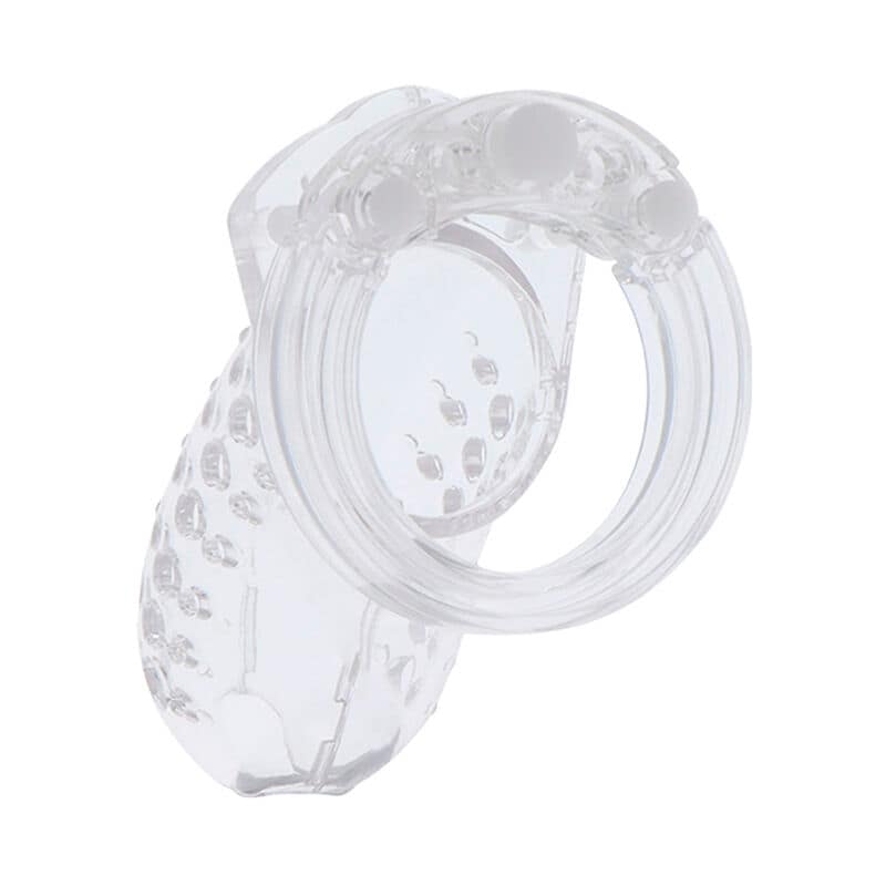 HIDDEN DESIRE - EXTREME CHASTITY COCK CAGE ACRYLIC ADJUSTABLE CLEAR - Image 2
