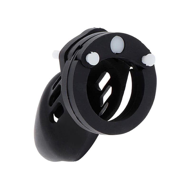 HIDDEN DESIRE - EXTREME CHASTITY COCK CAGE SILICONE SIZE S BLACK - Bild 2