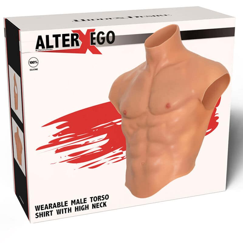 HIDDEN DESIRE - ALTER EGO SILICONE MALE TORSO SHIRT WITH ABS FLESH - Image 5
