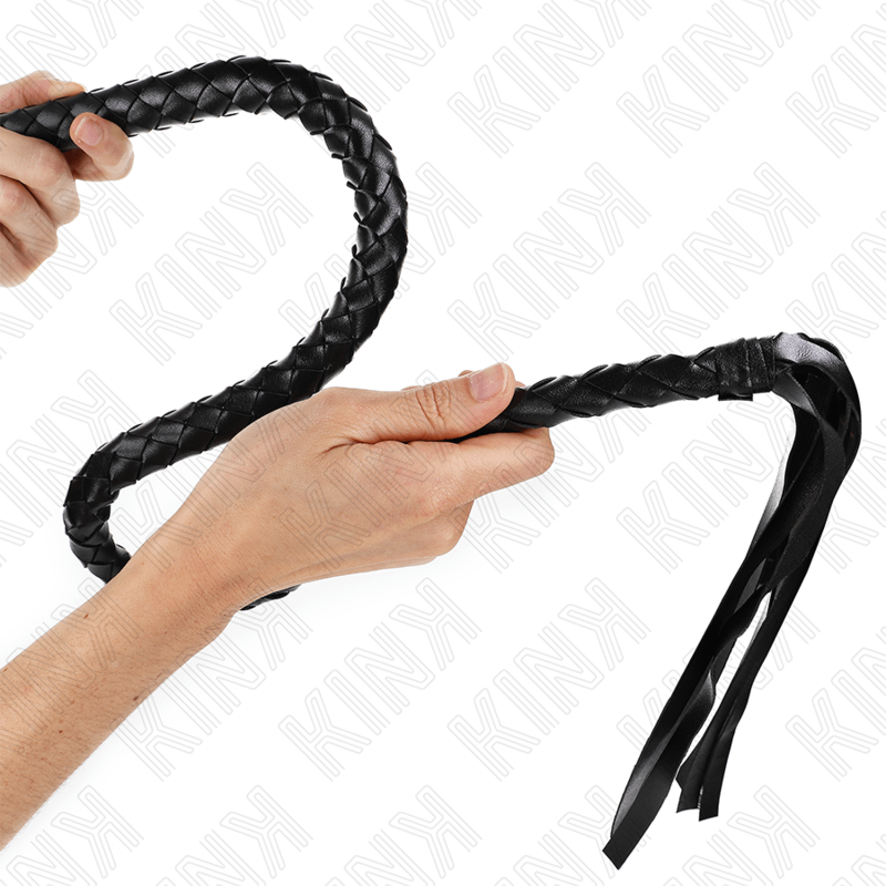 KINK - SNAKE WHIP WITH BLACK HAND RING 65 CM - Bild 2
