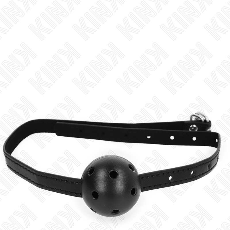 KINK - SIMPLICITY BLACK BREATHABLE BALL 4.5 CM GAG 62 x 1.5 CM - Bild 3