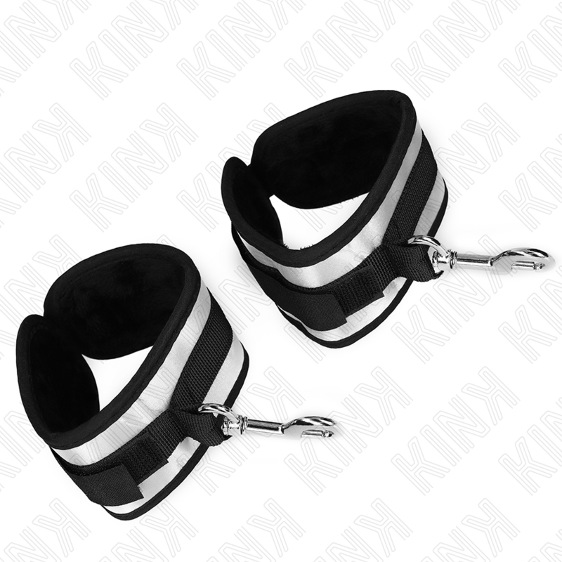 KINK - NEOPRENE WRIST CUFFS GREY 23 X 5 CM - Image 3