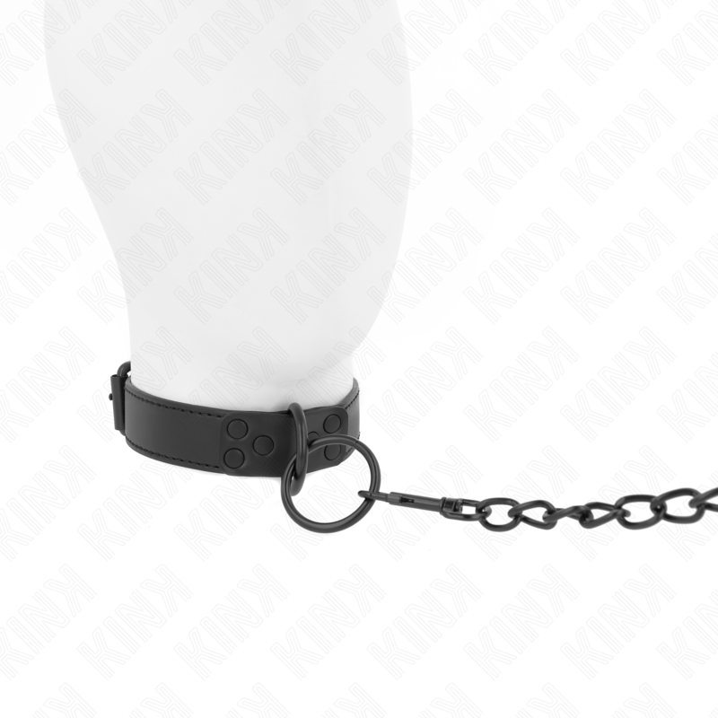 KINK - COLLAR WITH DARK LEASH 65 CM ADJUSTABLE 37-54 CM X 3 CM - Bild 3