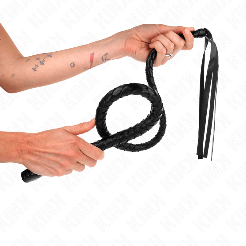 KINK - LONG WHIP WITH BEADS 110 CM - Image 2