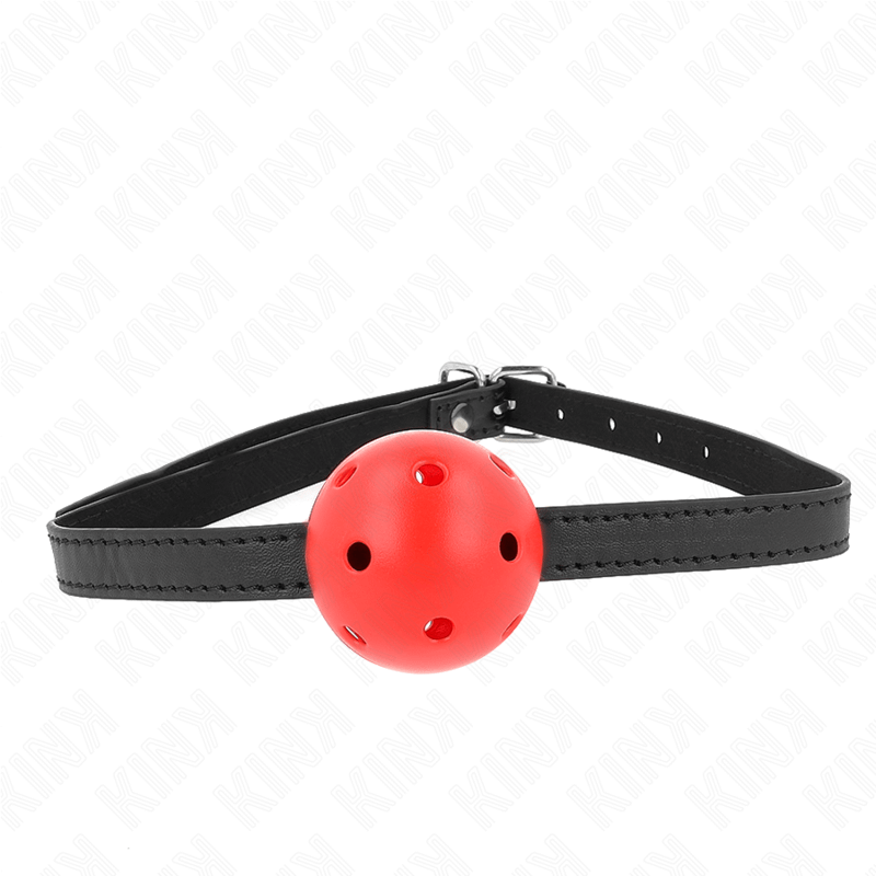 KINK - SIMPLICITY RED BREATHABLE 4,5 CM BALL GAG 62 x 1,5 CM