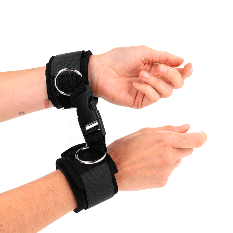 KINK - NEOPRENE HOOKLOOP FASTENER WRIST RESTRAINTS BLACK ADJUSTABLE 22-34 CM - Bild 3
