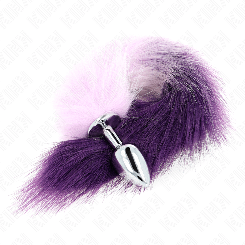 KINK - ANAL PLUG SIZE S 7 X 3 CM WITH SYNTHETIC TAIL 40 CM PURPLE - Bild 3