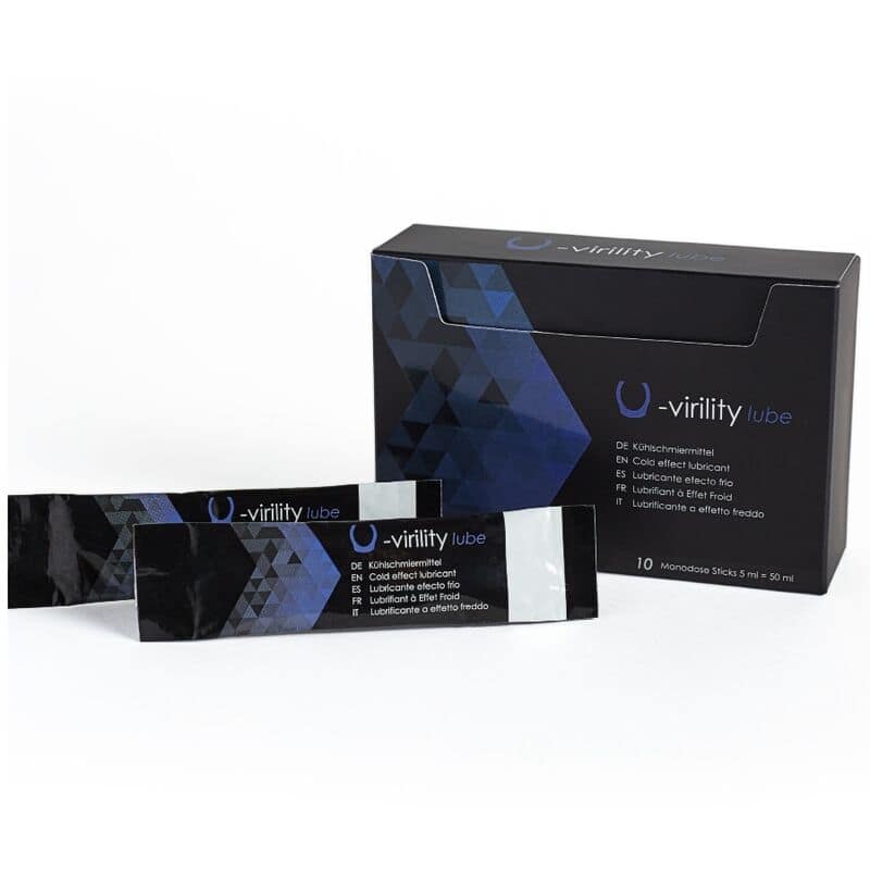 500 KOSMETIKA - U-VIRILITY LUBE SMÖRJMEDEL MED KALL EFFEKT 10 X 5 ML