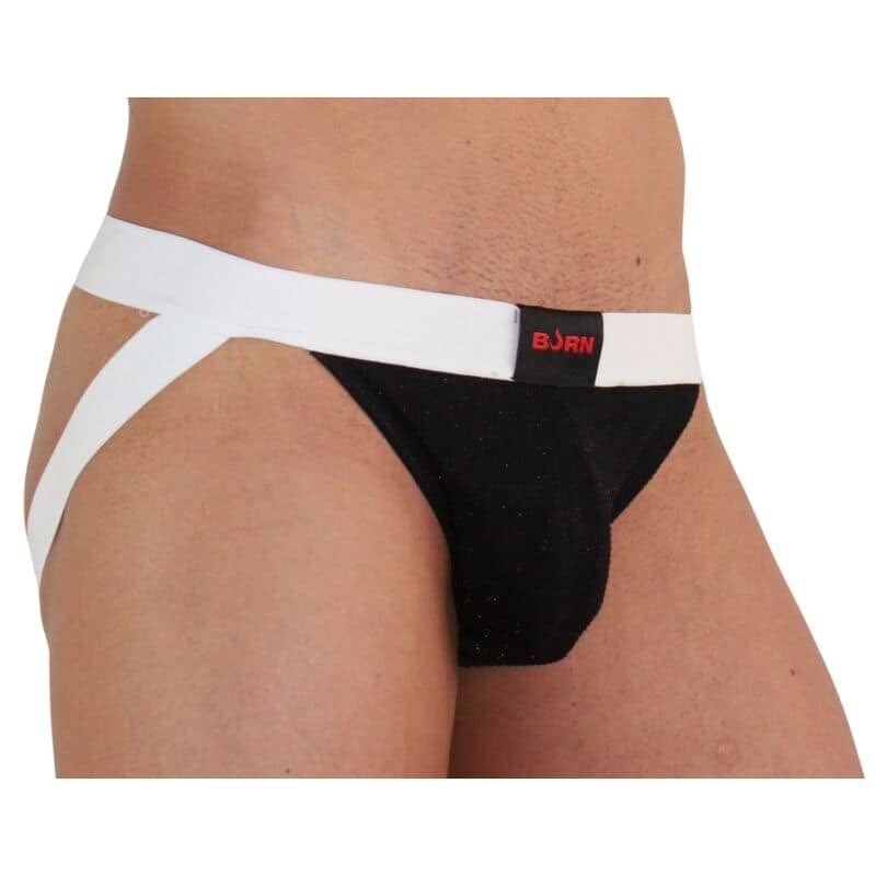 BURN - 004 JOCK BRILLANTE NEGRO / BLANCO S - Image 2