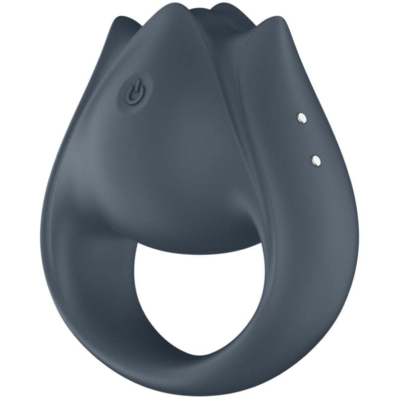 SATISFYER - PERFECT PAIR 2 MULTIVIBRATOR 2 IN 1 PENIS RING AND FINGER STIMULATOR GREY - Bild 2