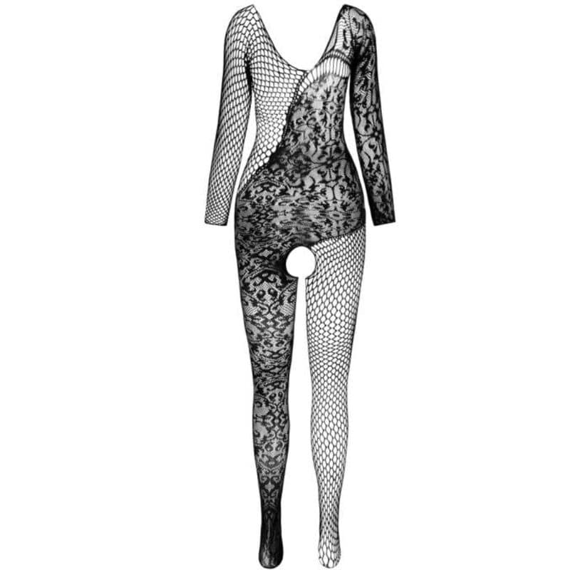 PASSION - BS 107 BODYSTOCKING BLACK ONE SIZE - Image 3