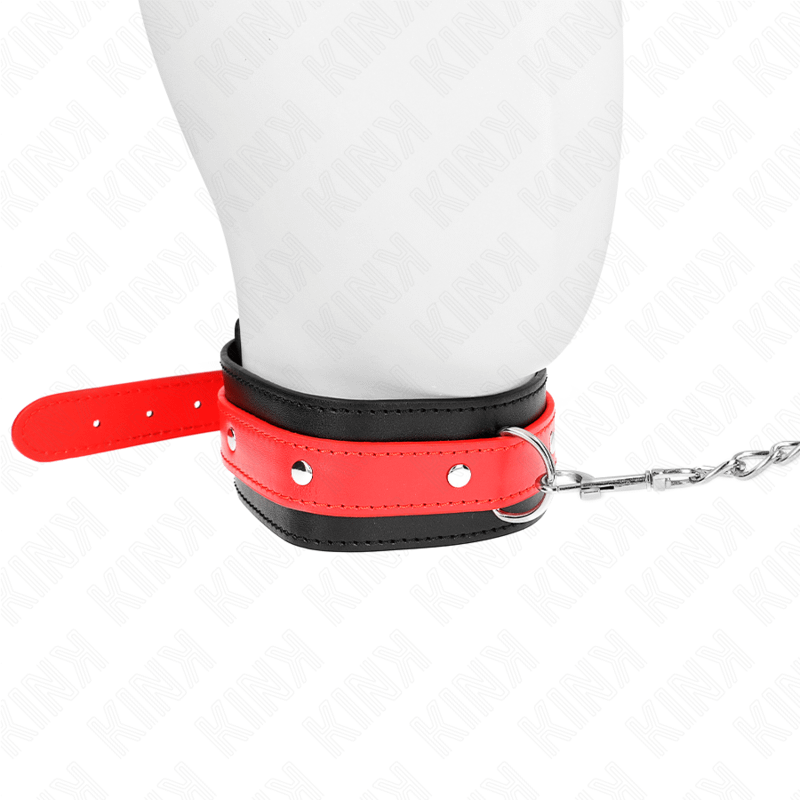 KINK - NECKLACE WITH RED STRAP 65 CM AJUSTABLE 36-43 CM X 5 CM - Image 3